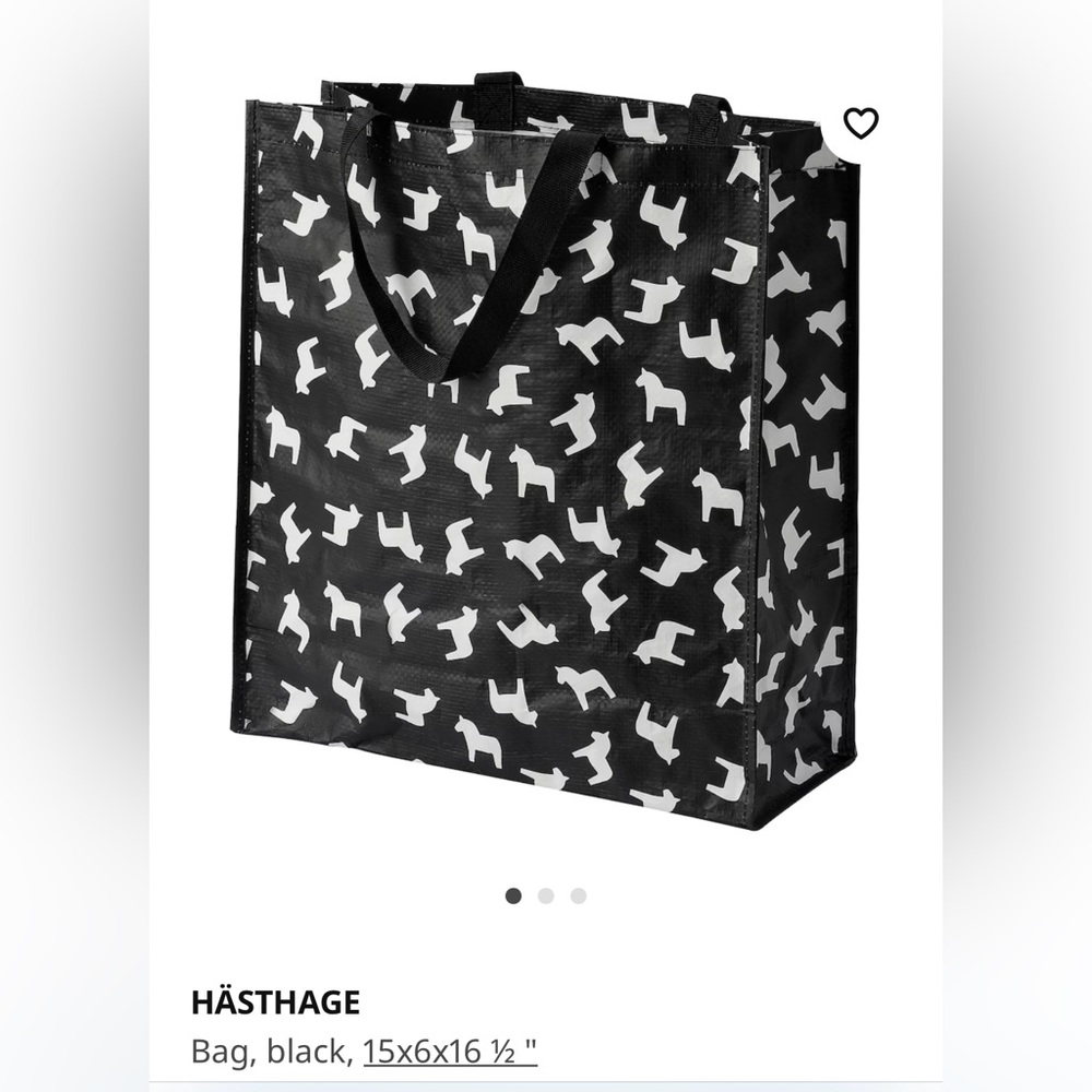 HÄSTHAGE -New
Bag, black, 15x6x16 ½ "